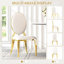 Chaise d'appoint en acier inoxydable Carterville-1033144138-1033144137