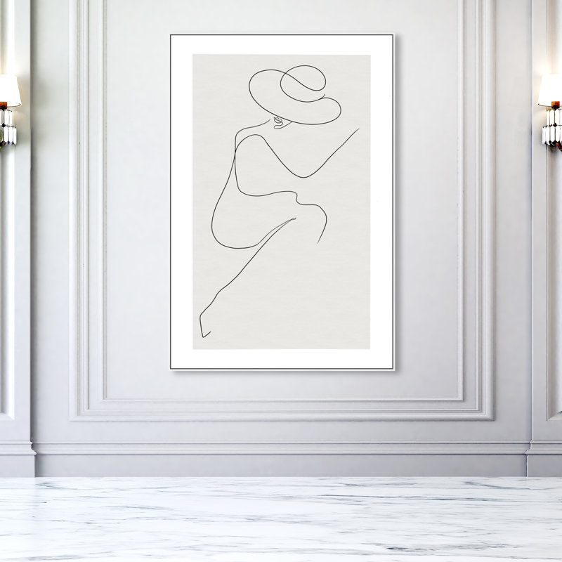 Accessoires de mode et glamour dimanche dans le parc - Impression sur toile, H 15 po x l 10 po, Cadre blanc
