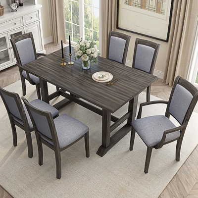 Wilburn 6 - Person Trestle Dining Set