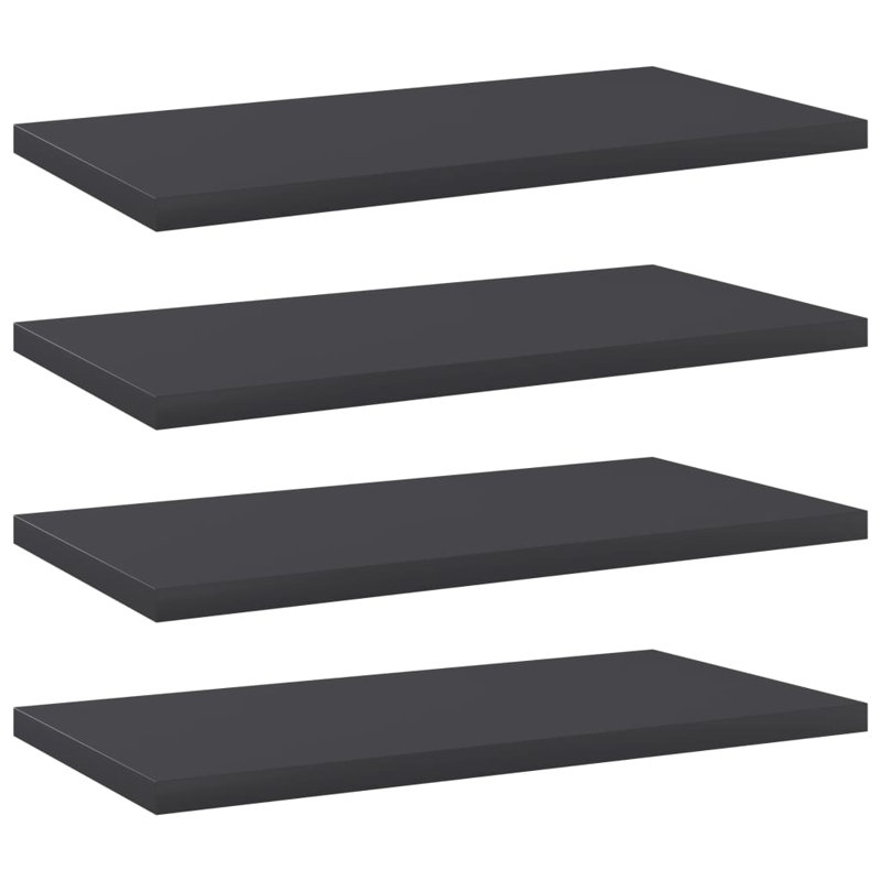 Tablettes flottantes étagères murales, gris, H 0,6 po x l 15,7 po x P 7,9 po