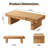 47.6" Farmhouse Solid Wood Coffee Table – Rectangular Rustic Accent Table-15011199