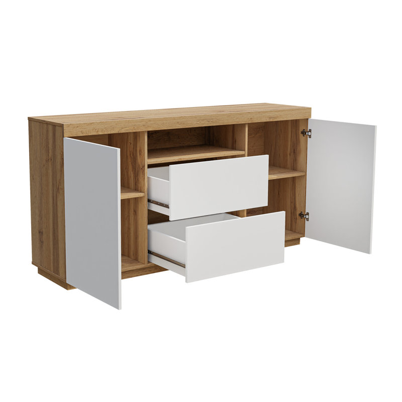 Sideboard Heang, White/Oak