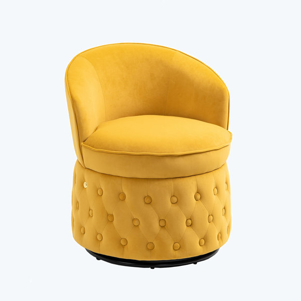Ebern Designs Sesen Upholstered Swivel Armchair | Wayfair