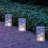 Battery-Operated Luminaria Kit, Silver Snowflake - Set of 6