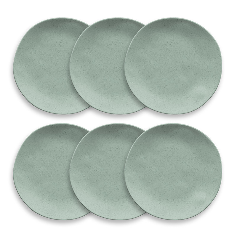 Rudmal Organic Wheat Straw Dinner Plate, Sage Green