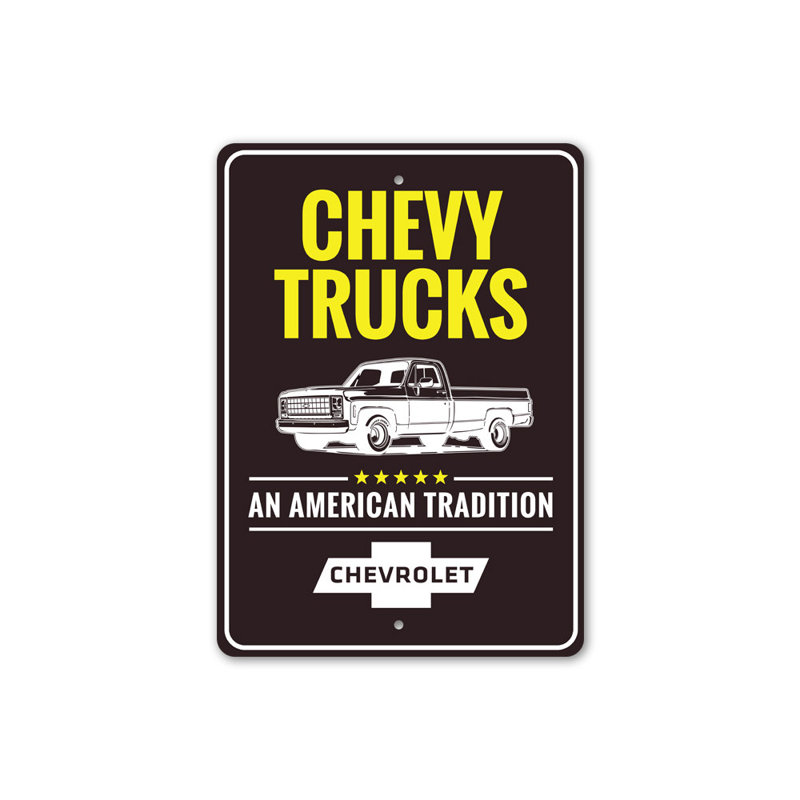 Plaque en aluminium American Tradition, H 18 po x l 12 po x P 0,06 po