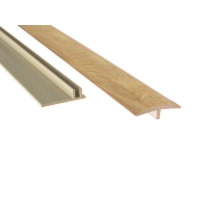1.65" W x 46" L x 0.46" H T-Molding