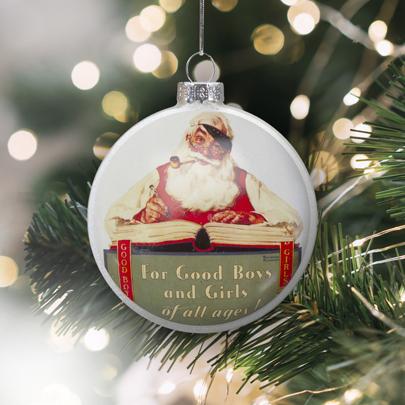 Ornement en verre 3 "Norman Christmas