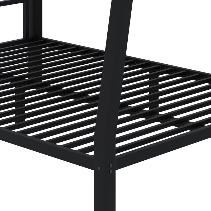 Quiet & Sturdy Metal Loft Bunk Bed – Ideal For Small Rooms, Engineered To Minimize Squeaks For Teens And Adults