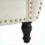 Banc avec repose-pieds et rangement Coussin en velours beige classique pour la chambre à coucher du salon | Bois | Noir-1629588671