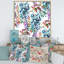 Fleurs de glycine avec feuilles mauves - peinture sur toile-67444195-67444204