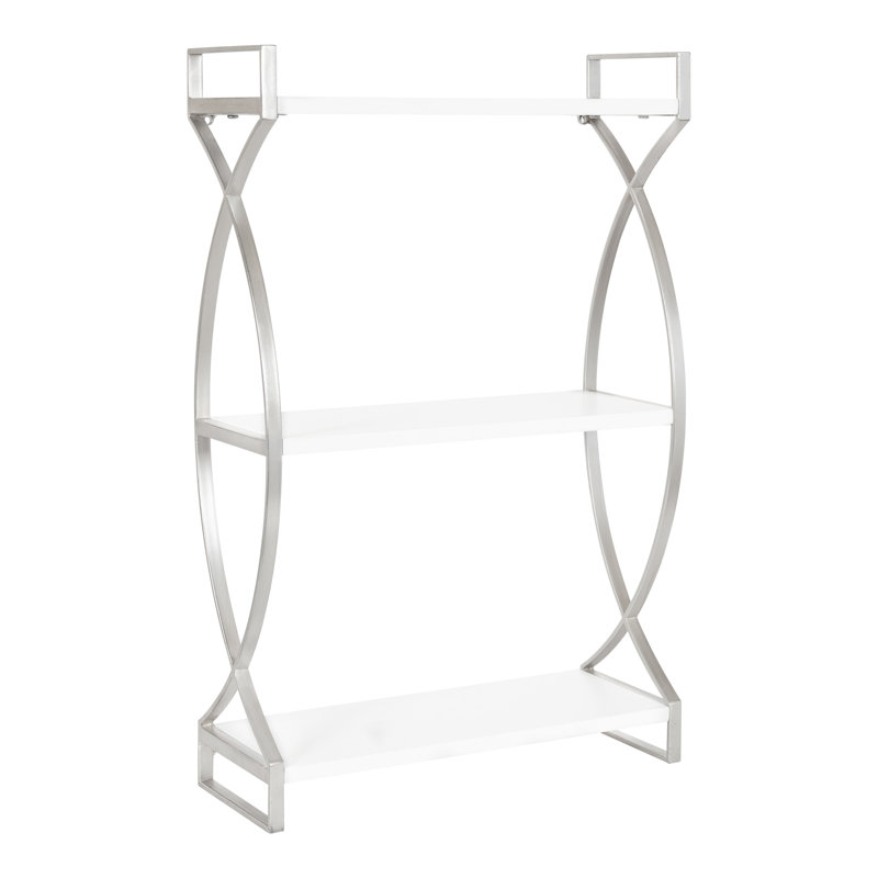 Tablette Everly Quinn Arietta 18x7x28, Argent
