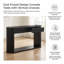 Console ovale cannelée avec 2 tiroirs et tablette inférieure - Table d'entrée en bois avec glissières en métal lisse pour le salon-2033127764