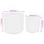 Grand panier de rangement vidaXL 100% coton blanc et noir pliable
