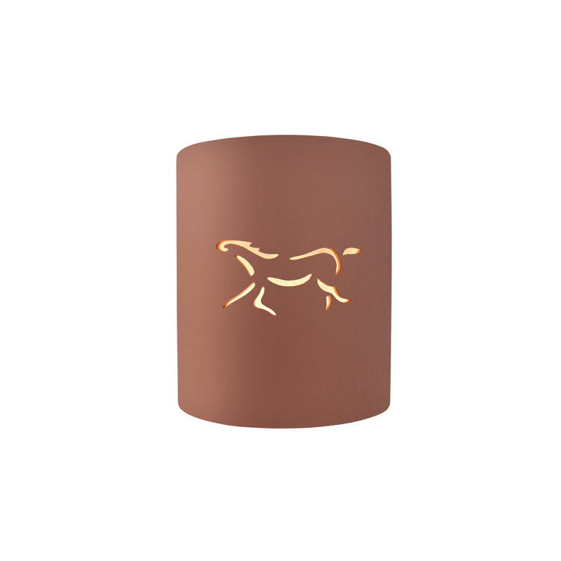 Applique murale d'extérieur 1 lumière Sun Dagger, Argile du Canyon