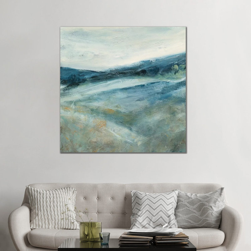«Brighter Days» par Carol Robinson - reproduction imprimée, H 12 po x l 12 po x P 1,5 po, Toile tendue, Aucun mat
