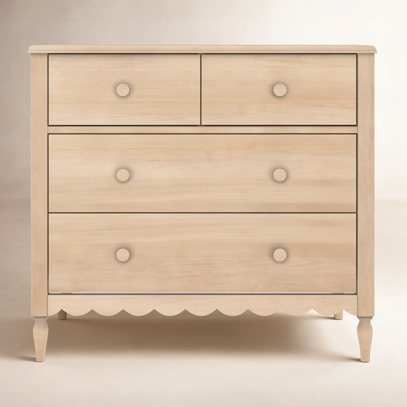 Charlotte 4 Drawer Dresser, Blonde, Blonde
