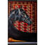 Tapis décoratif noir et rouge à motif de cheval noble-999491136
