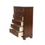 Commode de style chambre à coucher avec tiroirs en cerisier foncé 1 pièce-120864267