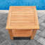 Table de douche en teck 19,7 po
