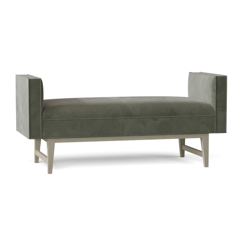 Luna Upholstered Bench, 9953 Willow, French Oak