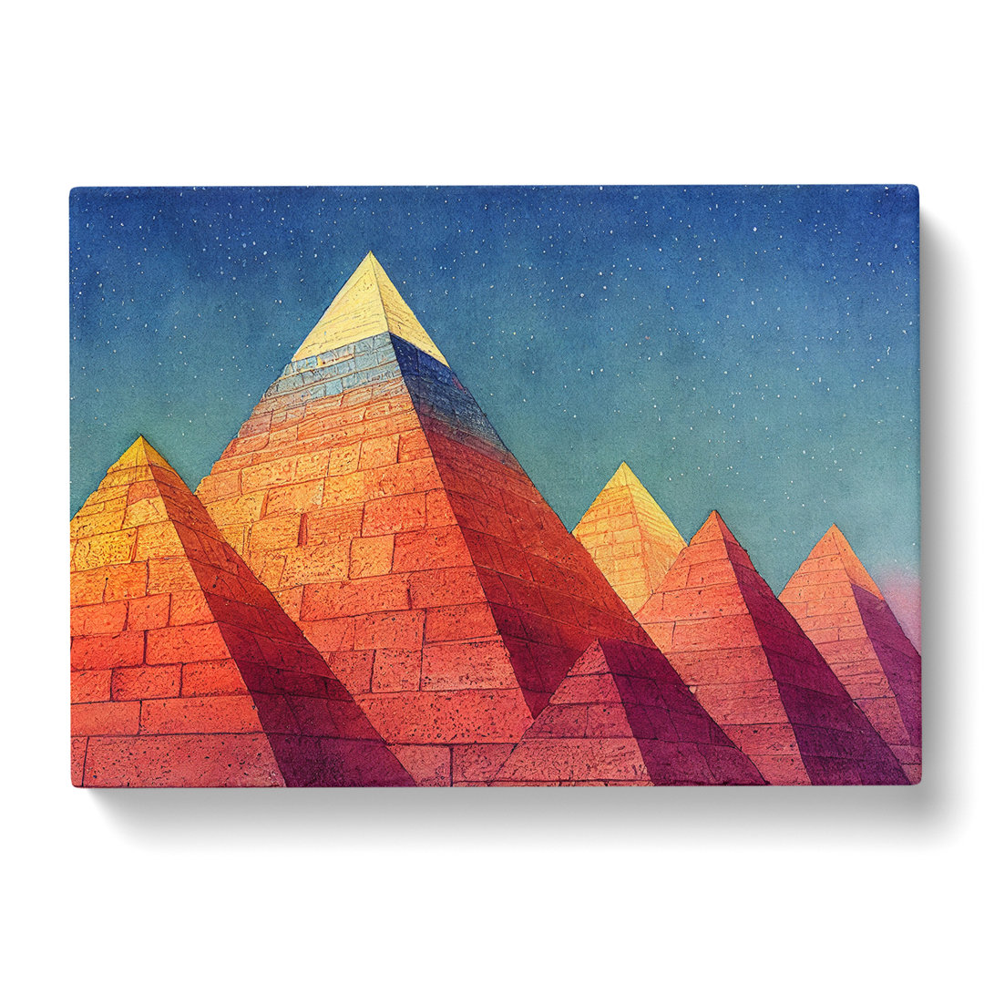 Modern Pyramids Vol.3 Abstract - Wrapped Canvas