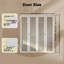 Double 1-Lite Glass Door Solid Manufactured Wood Bi-Fold Door With Installation Hardware Kit(Closet,Pantry)-107787904