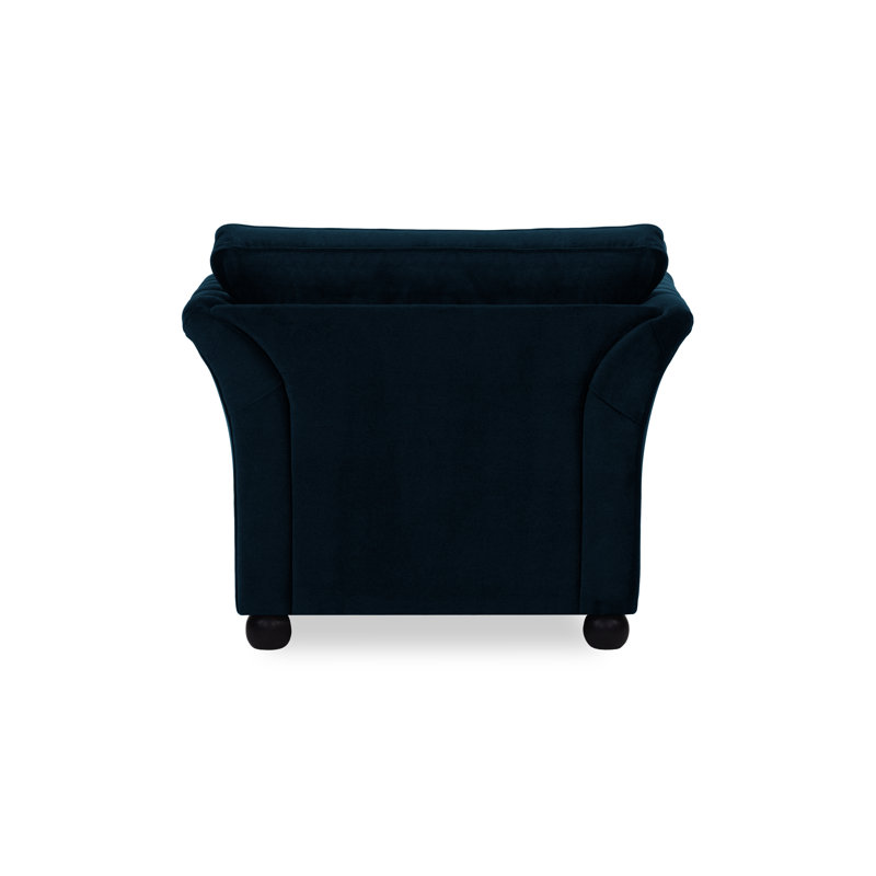 Battle Creek Upholstered Armchair, Kronos Midnight Blue