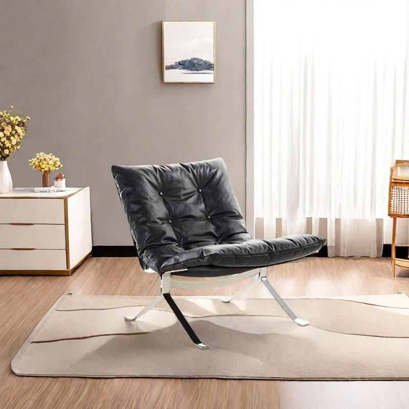 Clyburn, Black Faux Leather