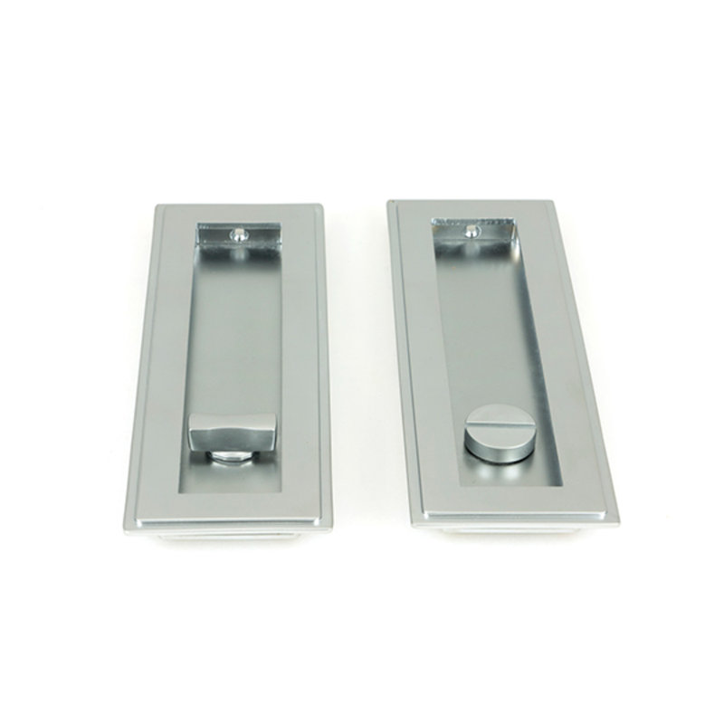 Door Accessory, 17.5cm H x 6cm W x 1.3cm D, Satin Chrome