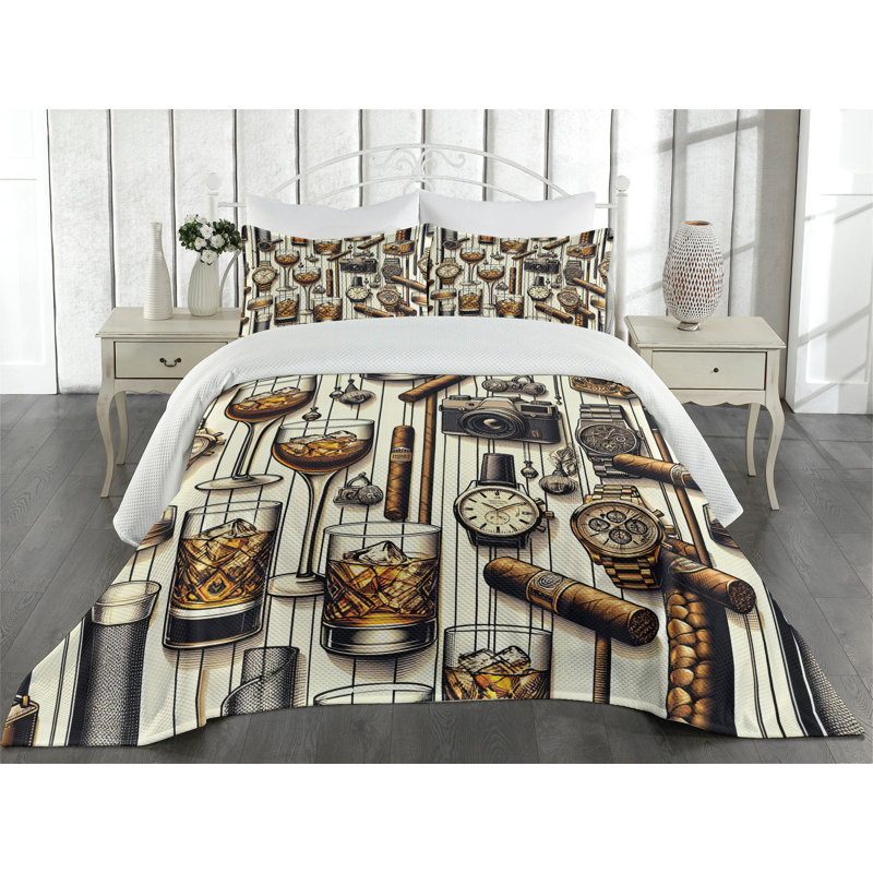 Polyester Coverlet, Queen Coverlet + 2 Standard Shams