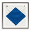 «Blue & White Nautical Flag», art mural encadré par James Wiens-367427628-367427625