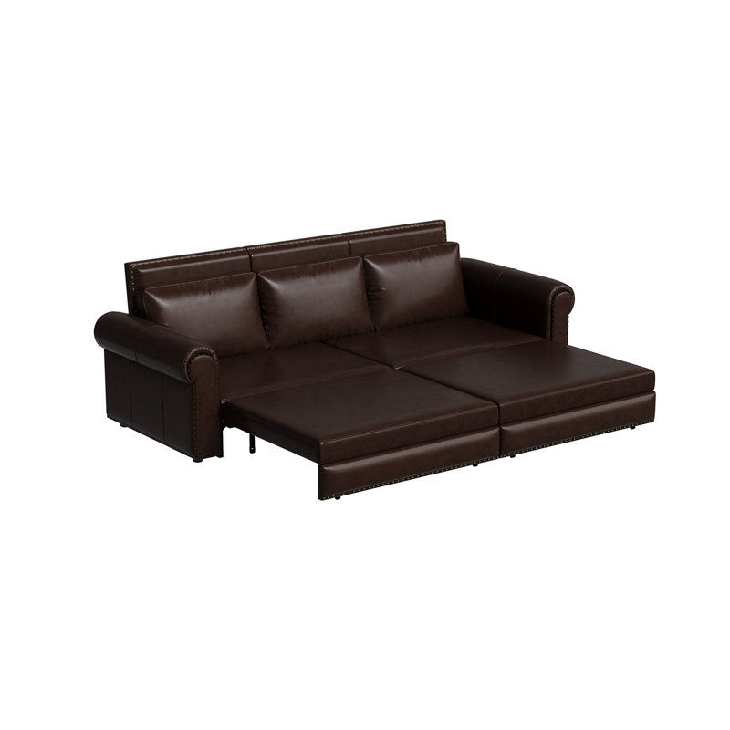 Canapé Chesterfield, Marron foncé