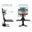 Convertisseur de bureau électrique debout Mount-It, support de table avec support pour écran, plateforme de 28 po de largeur