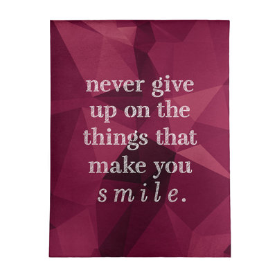 Quotes Chenille Indoor Rug