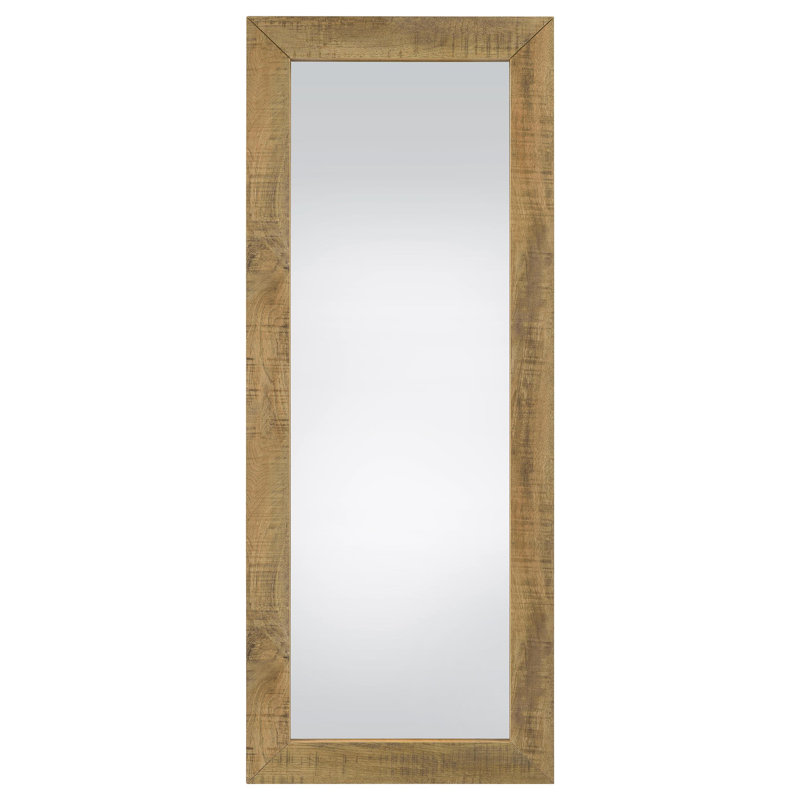 Cadence Tempered Glass Full Length Mirror, Brown
