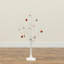 3 pi Arbre de Noël artificiel pré-éclairé avec 40 lumières DEL blanc chaud et ornements en forme de cœur-474017994