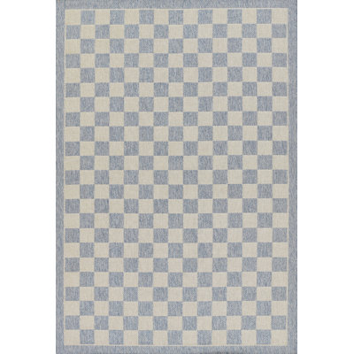 Erin Gates by Momeni Saybrook Check Blue Area Rug