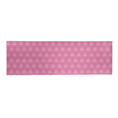 Tapis d’arbre minimaliste rose/rose en monochrome