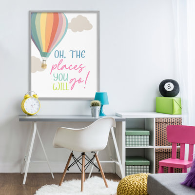 The Places You Will Go Framed Giclee, design by Christine Simpson Art