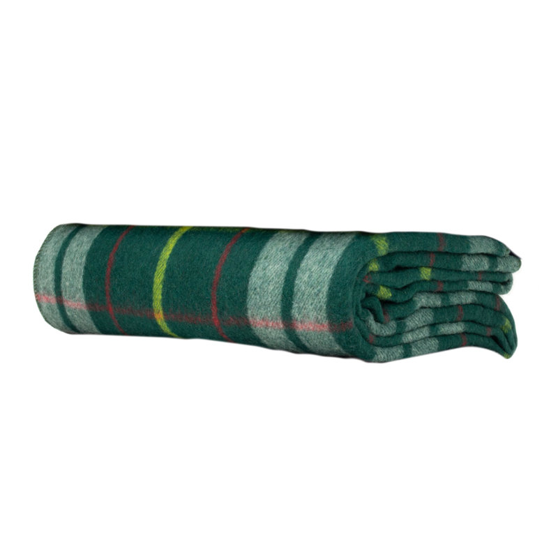Plain Weave / Muslin Throw Blanket, Green