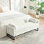 Chaise longue en chenille 63,98 "avec assise profonde, structure en bois massif et chaise longue rembourrée surdimensionnée avec coussin lombaire-131561455