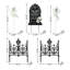 Ensemble de piquets de jardin 24 po H 24 po