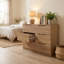 Solid Wood 110 cm W Chest of 6 Drawers