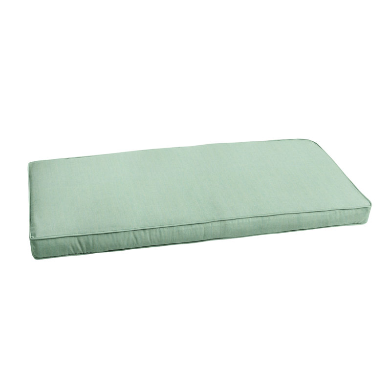 Sunbrella Outdoor Bench Seat Cushion, Canvas Spa Sunbrella® Canvas, 2" H x 55" W x 18" D