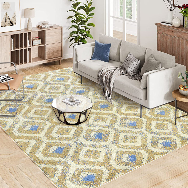 Tapis d'intérieur antidérapant pour tapis d'intérieur, Rectangle 8 pi x 10 pi