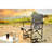 Outdoor Camping Rocker - Portable Folding Chair In Grey With Firm , Drink Slot & Cozy Back Padding Pocket Relaxing Support-721332407