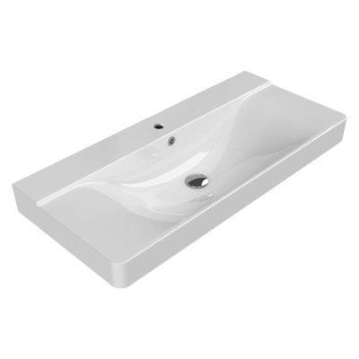 CeraStyle By Nameeks Mona 17.7'' Ceramic Rectangular Bathroom Sink with Overflow