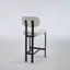 Ensemble de 2 chaises de salle à manger, tabourets de bar, tabourets de bar modernes à hauteur de comptoir en tissu, chaises d'îlot de cuisine avec pieds en métal-1012379676
