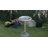 Pedestal Birdbath with Scrollwork Base and Stakes-95851256